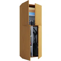 VCM Putzmittelschrank Lona 70,2 x 39,0 x 183,0 cm Braun