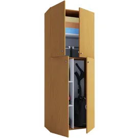 VCM Putzmittelschrank Lona 70,2 x 39,0 x 183,0 cm Braun