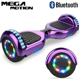 Mega Motion Hoverboard Self Balance Scooter 6,5" - 2020 Elektro Scooter E-Skateboard - Scooter - UL en 2272 LED - Räder mit LED Licht -Bluetooth L...