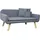Silvio Design Hundesofa Cora 100 x 65 cm grau
