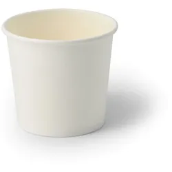 BIOZOYG 1000 Stück Eisbecher Pappe 250 ml weiß - umweltfreundlich, recycelbar, plastikfrei - Joghurtbecher, Papierbecher