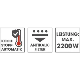 GOURMETmaxx 1,7 l Schwarz