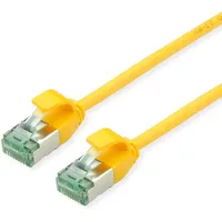 Roline RM U/FTP DataCenter Patchkabel Kat.6A (Class EA), Slim, gelb, 0,15 m