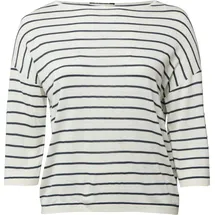 QS Strickpullover Blau / Creme 50