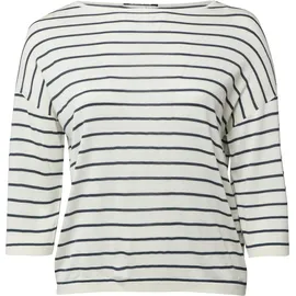 QS Strickpullover Blau / Creme 50