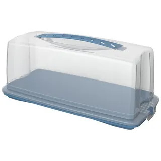 Rotho Kuchenbehälter FRESH, 36 x 16.5 cm) - Horizonblau - Kunststoff - mit Tragegriff,
