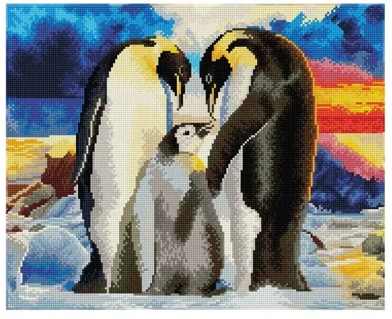 Preisvergleich Produktbild Diamond Dotz - Diamond Painting Pinguin Familie