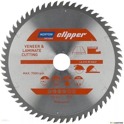 NORTON CLIPPER Kreissägeblatt Kreissägeblatt Laminat, Sperrholz, 216×30 60Z (Kreissägeblatt) grau