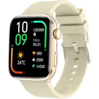 AngLink Smartwatch Damen Herren, 1,85 Zoll IPS Touchscreen Fitnessuhr, leichte Smartwatch mit Metallverschluss, Schlafanalyse, Sportmodi, Schrittzähler, anpassbare Zifferblätter