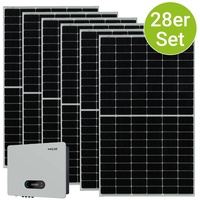 Juskys Solaranlage Set 10500 Watt Photovoltaik Anlage 28 Module, Wechselrichter - WLAN, Bluetooth