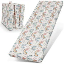 eloneo Klappmatratze 65 x 195 cm H2 Baumwolle/Polyester