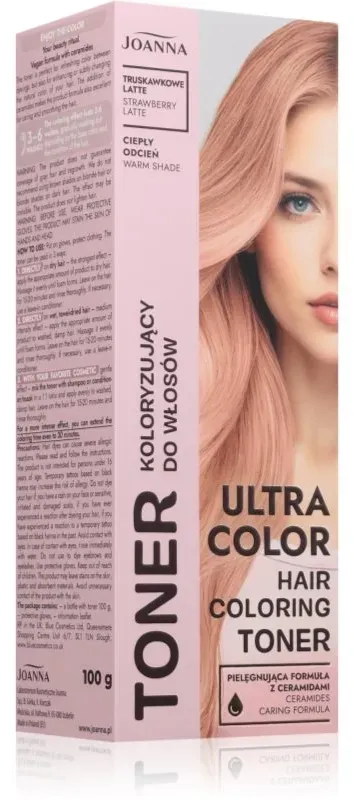 Joanna Ultra Color farbige Haartönung Farbton Strawberry Latte 100 g