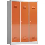 Lüllmann ClassiX Garderobenschrank 180x120x50 grau/rot