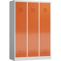 Lüllmann ClassiX Garderobenschrank 180x120x50 grau/rot
