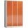 Lüllmann ClassiX Garderobenschrank 180x120x50 grau/rot