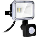 NIKEEYEN 10W LED Strahler mit Bewegungsmelder Wasserdicht IP67 LED Flutlicht 6500K KaltesWeiß Außenstrahler Superhell LED Scheinwerfer für Garten Garage Terrasse Sportplatz