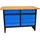 Güde Werkbank Massivholz/Metall 120x60 cm blau/schwarz unbestückt