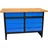 Güde Werkbank Massivholz/Metall 120x60 cm blau/schwarz unbestückt