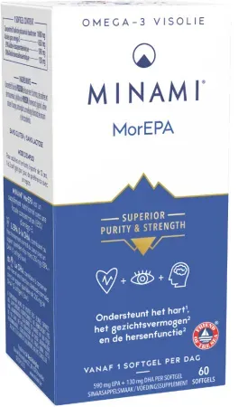 Minami MorEPA Omega-3 Fischöl 60 Kapseln