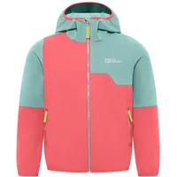 Jack Wolfskin Unisex Kinder Turbulence Hooded Jkt Softshelljacke, Sunset