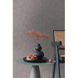 Vliestapete LIVING WALLS "Smart Surfaces einfarbige Tapete Unitapete Struktur-Optik Landhaus", grau, B:0,53m H:0,02m L:10,05m, Vlies, Tapeten, Vliestapete Textil-Optik für Schlafzimmer Küche Wohnzimmer Uni Design