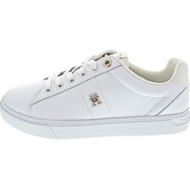 Tommy Hilfiger Damen Court-Sneaker Schuhe, Weiß (White), 37