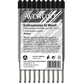 Westcott Kugelschreibermine G2 E-744614 1,2 mm Schwarz
