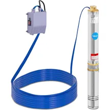 Hillvert Brunnenpumpe Garten Tiefbrunnenpumpe Unterwasserpumpe sandverträglich 4,6 m3/h
