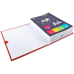 Exacompta 2645E 10x Mappe mit dehnbarem Rücken balacron sans rabat Gürtel mit Klettverschluss - 24x32cm - Rot