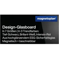 Magnetoplan Glas-Magnettafel 240,0 x 120,0 cm tief-schwarz