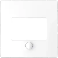 Merten Zentralplatte für Universal Temperaturregler-Einsatz mit Touch-Display lotosweiß System