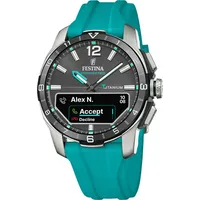 Festina Connected D 44 mm BT Titan Schwarz /