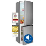 Exquisit KGC5231-60-E-050C Kühl-Gefrierkombination (157 l, 1440 mm hoch, Inoxlook)