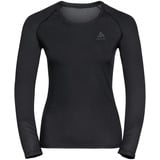 Odlo Damen Active F-dry Light Funktionsunterwäsche Langarm Shirt, schwarz XXL