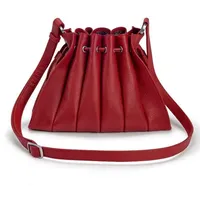 Gretchen Schultertasche Leder Red