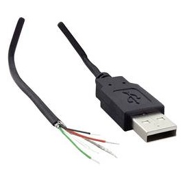 BKL Electronic USB A Stecker 2.0 mit offenem Kabelende Stecker, gerade USB A Stecker 2.0 10080111