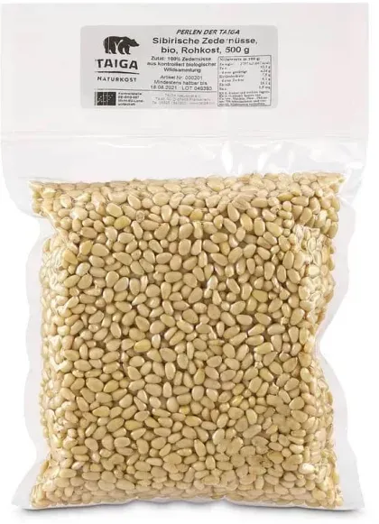 TAIGA Sibirische Zedernüsse bio 500g