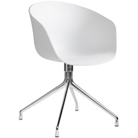 HAY - About A Chair AAC 20, Aluminium poliert / white 2.0
