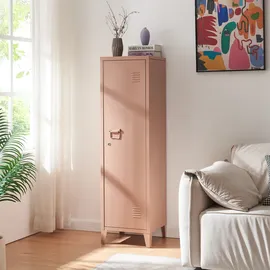 [en.casa] Einzelspind Kurikka 137x38x38 cm Hellbraun