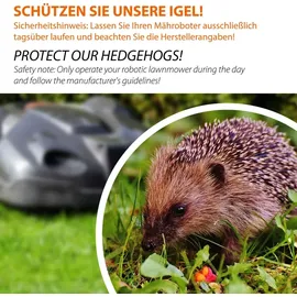 Dobar Mährobotergarage mit integriertem Pflanzkasten 79 x 73 x 56 cm