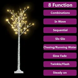 vidaXL Weihnachtsbaum 140 LEDs 1,5 m Warmweiß Indoor Outdoor