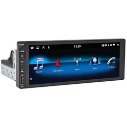 TAFFIO 1 DIN Universal 6.9″ Touchscreen Android Autoradio CarPlay AndroidAuto Einbau-Navigationsgerät