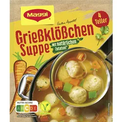 Maggi Guten Appetit Grießklößchen Suppe ergibt 1L