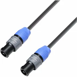 Adam Hall 5 STAR S215 SS 0200 Lautsprecherkabel 2 m, 1.50 mm2), Lautsprecherkabel, Schwarz