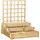 Outsunny 3-stufiges Hochbeet 95 x 95 x 110 cm Braun