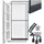 Tectake Fliegengitter mit Aluminiumrahmen 210 x 95 cm Anthrazit