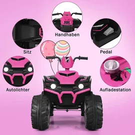 Goplus Kinder-Elektroquad rosa (12V)
