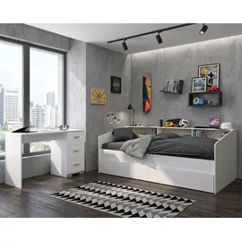 58 aufm Kessel KINDERZIMMER SET Parisot Sleep 3-tlg. Holzdekor Weiß/Eiche