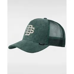 Djinns Trucker Cap HFT CordFelt Green