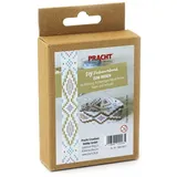 Pracht Creatives Hobby Perlenarmband Bastelset weiß/mehrfarbig 17 x 2 cm